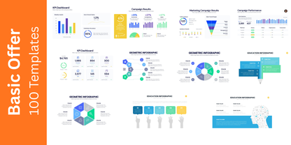 Slide Guru Basic Offer - 100 Templates